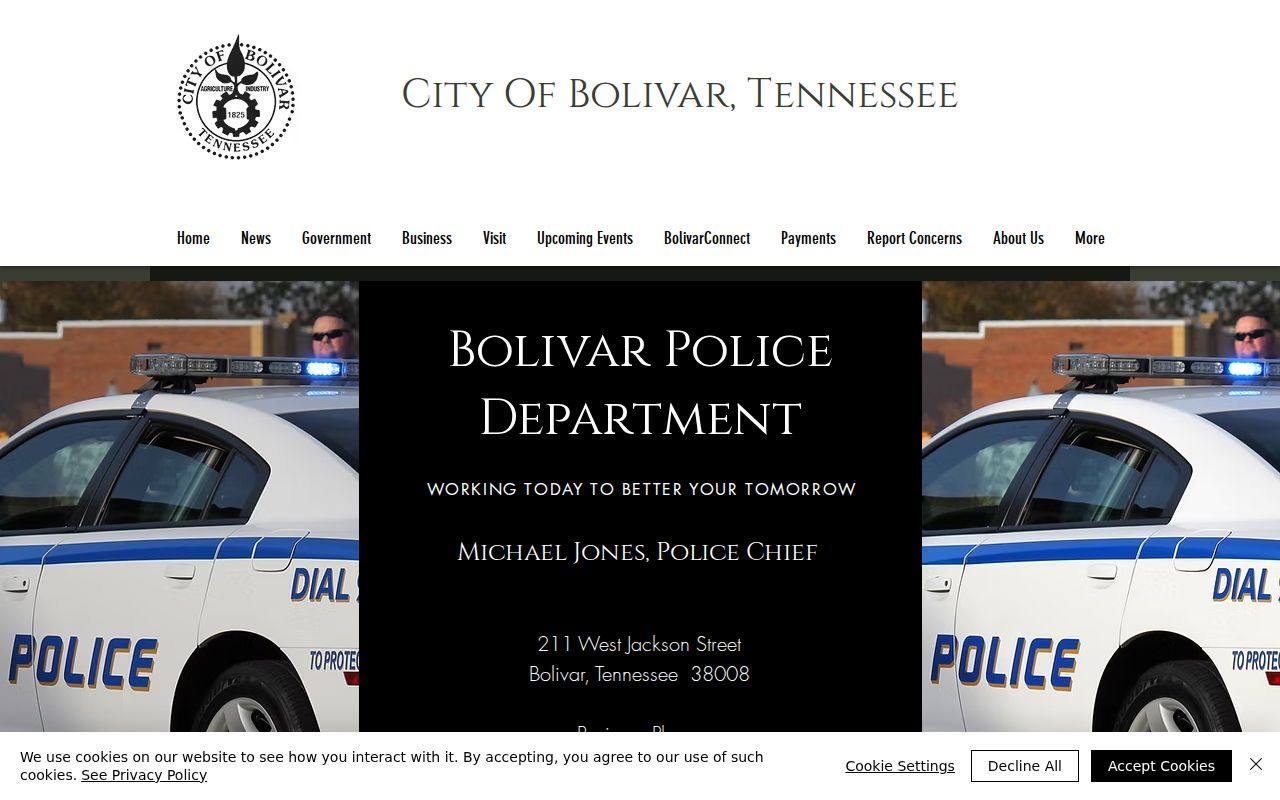 Bolivar warrant records, city police contact and municipal-court links