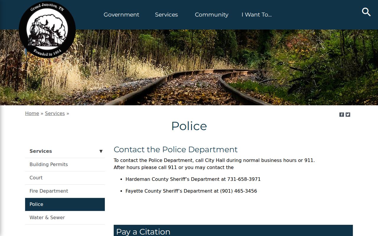 Grand Junction warrant records, city police contact and after-hours routing